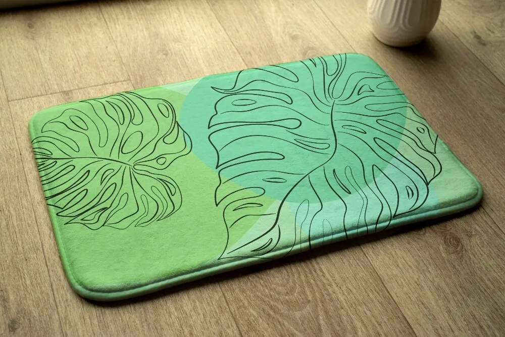 Dywanik łazienkowy Dywanik łazienkowy Monstera Liście