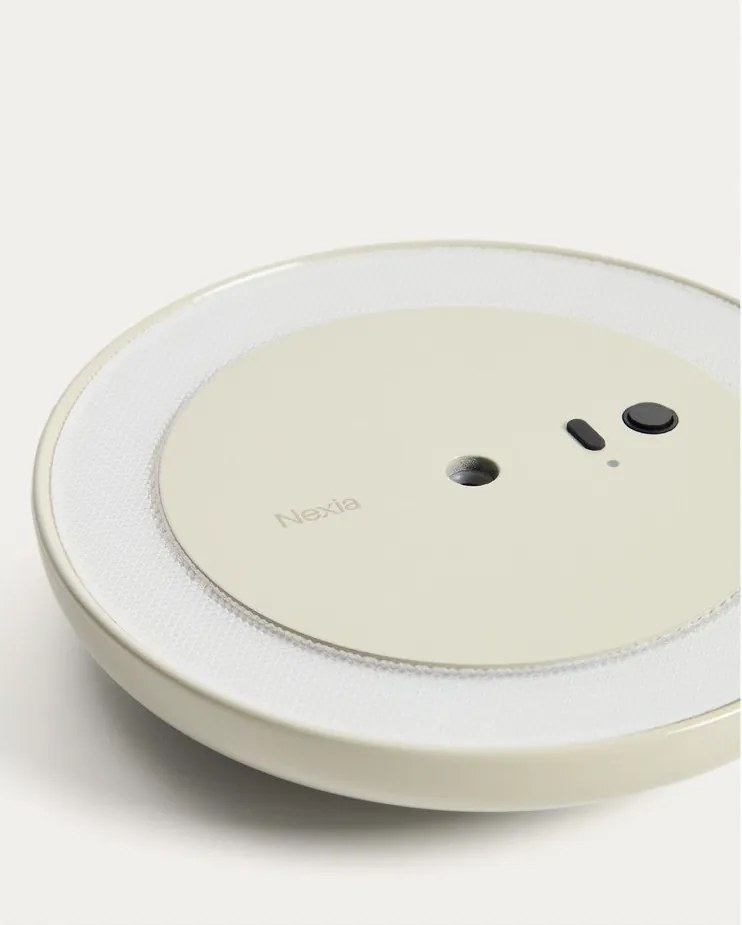 Jasnoszara lampa sufitowa LED ze ściemniaczem z metalowym kloszem ø 16 cm Porte – Kave Home