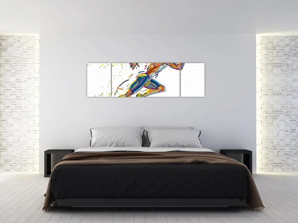 Obraz - Biegacz (170x50 cm)