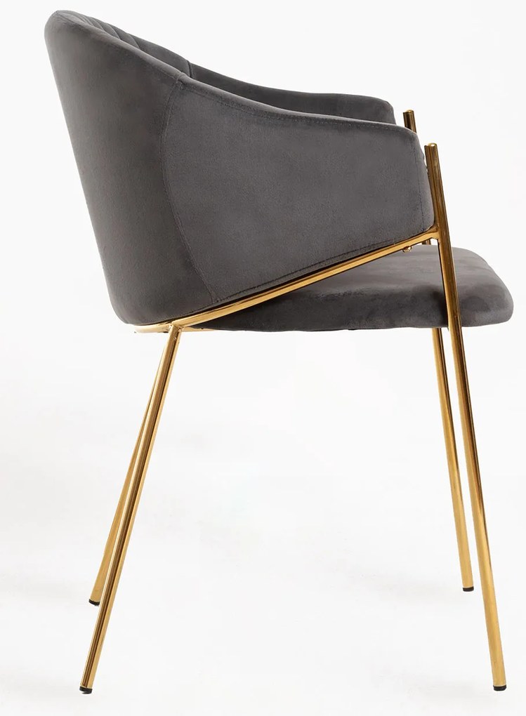 Eleganckie aksamitne krzeso