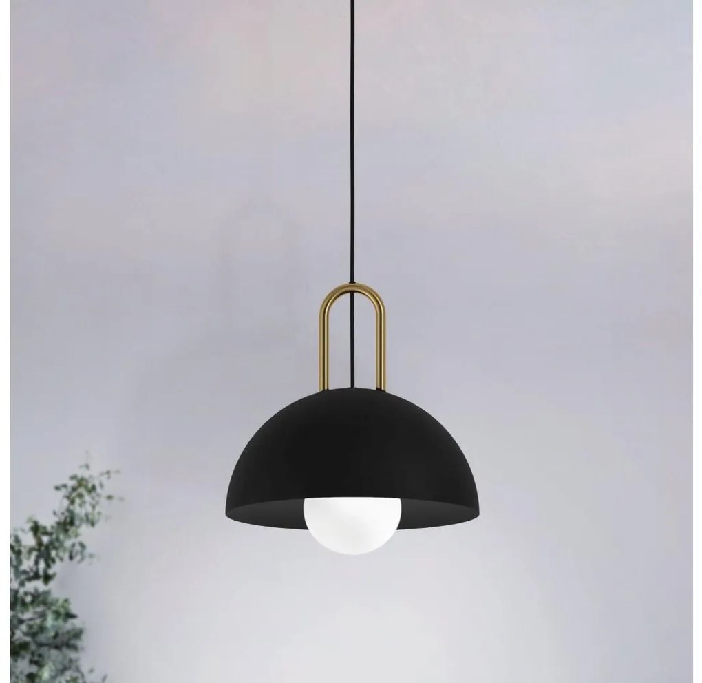 Eglo 56459 - Lampa wisząca na linkach CALMANERA 1xE27/40W/230V czarna