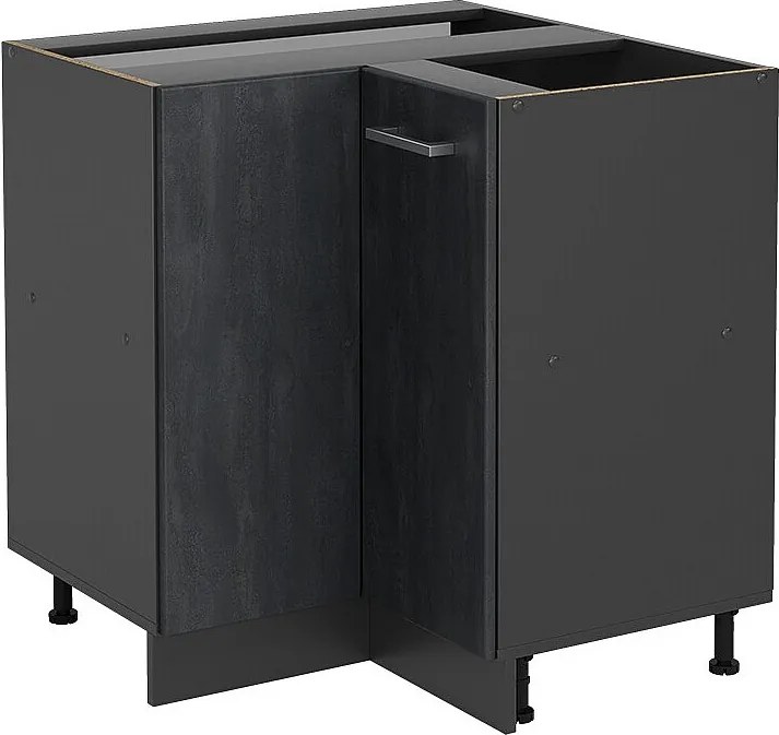 Szafka narożna czarny beton 75.6x46x81.6 r-line