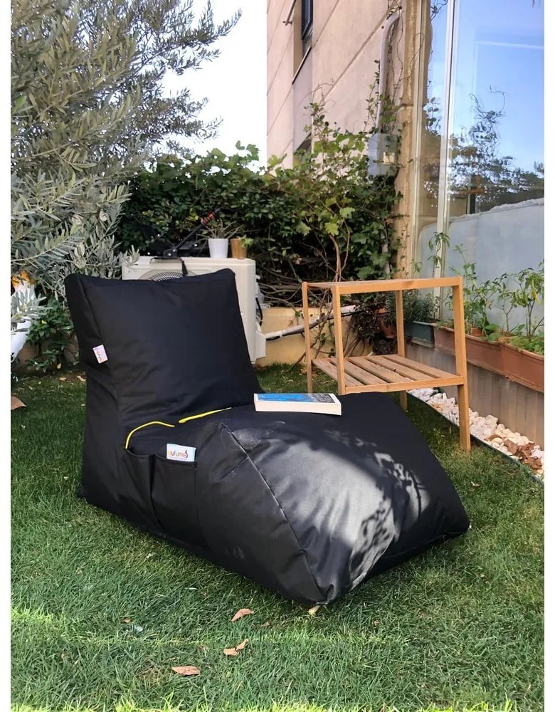 Czarny ogrodowy worek do siedzenia Daybed – Floriane Garden