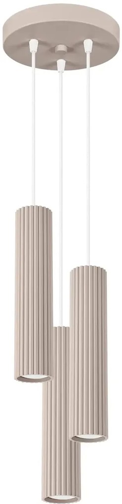 Potrójna lampa wisząca taupe  B6-K61