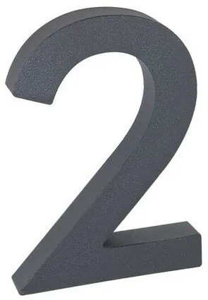 Aluminiowy numer domu 2, 3D, pow. strukturalna