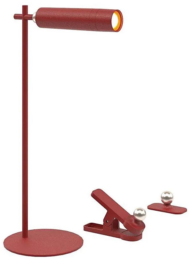 LED magnetyczna lampa stołowa 3W 5V 4000K 1500 mAh czerwona, ściemnialna
