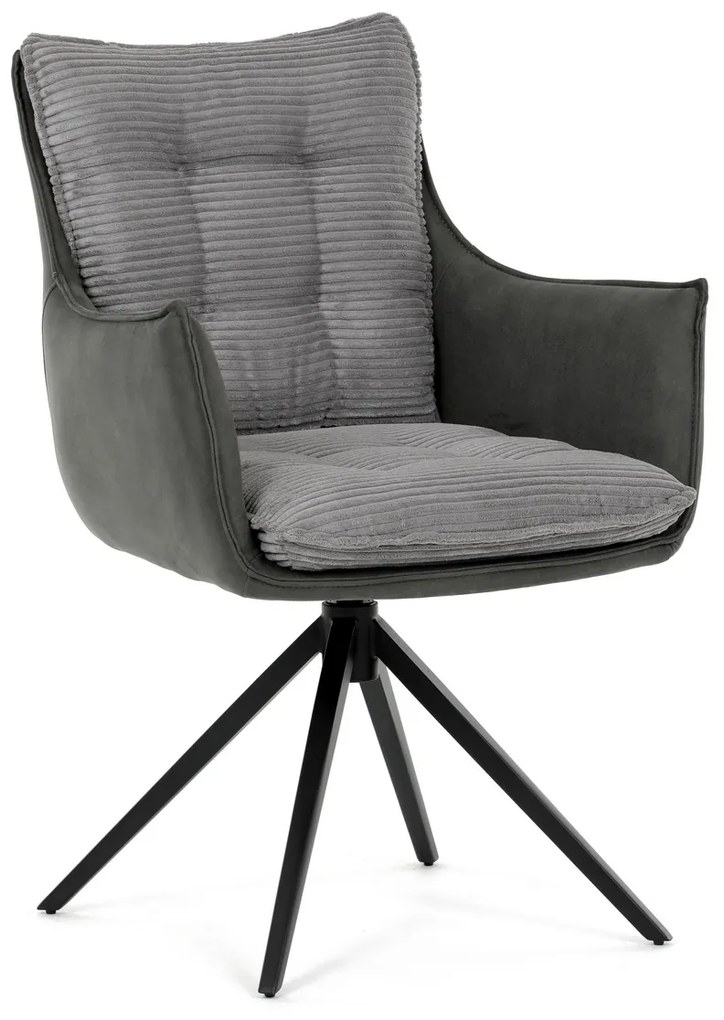 Zestaw krzeseł obiadowych z mechanizmem powrotnymDCH-D1345 GREY2, 2 szt.