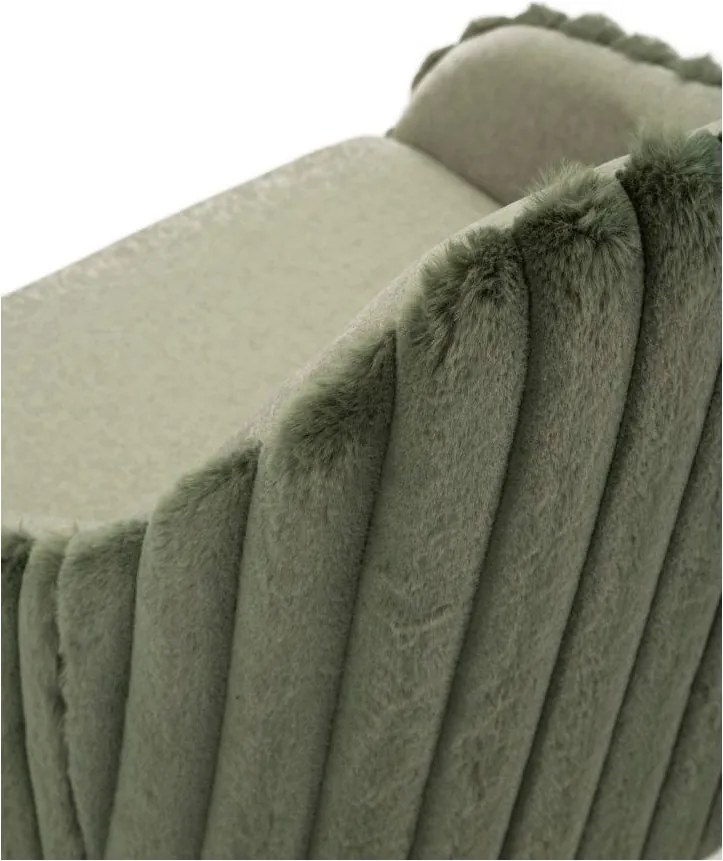 Zielone tapicerowane hokery zestaw z podłokietnikami 2 szt. (wysokość siedziska 78 cm) Alaska – Mauro Ferretti