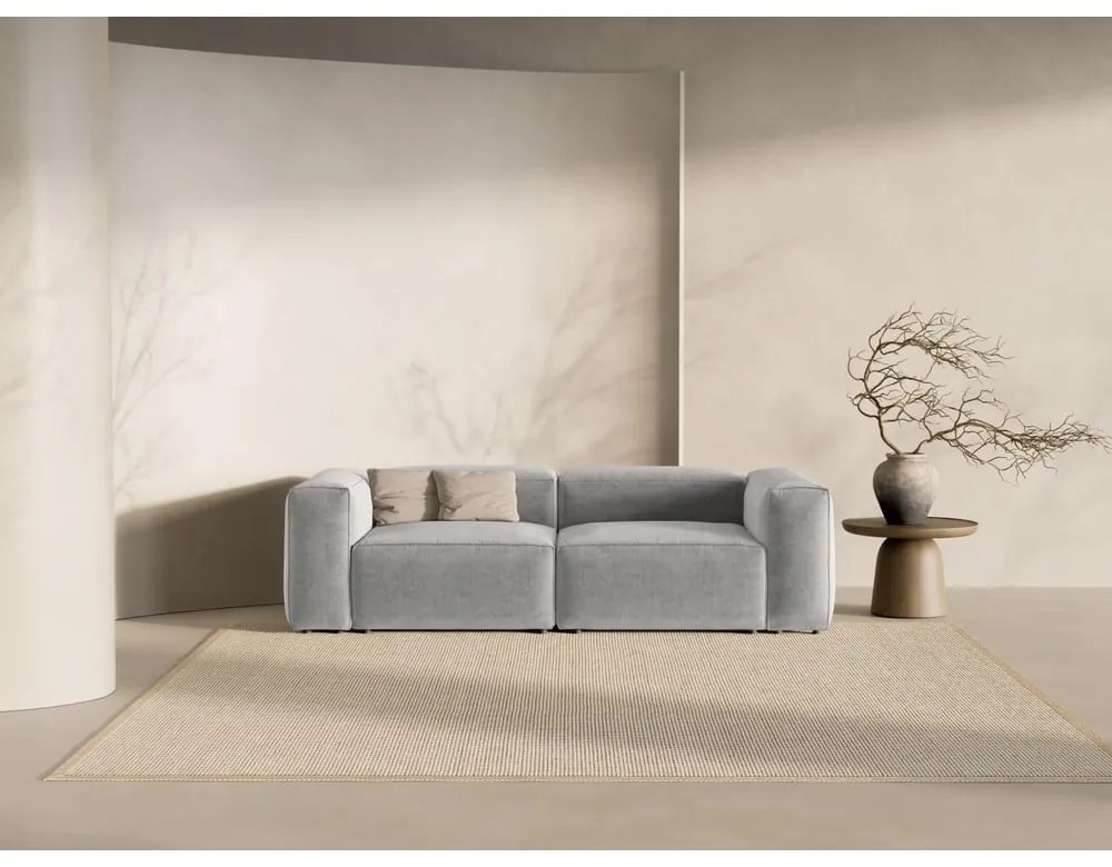 Jasnoszara sofa 264 cm Bergamo – Cosmopolitan Design