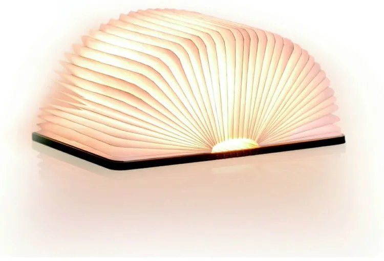 Brązowa lampa stołowa LED z tekstylnym kloszem (wysokość 2,5 cm) Booklight – Gingko