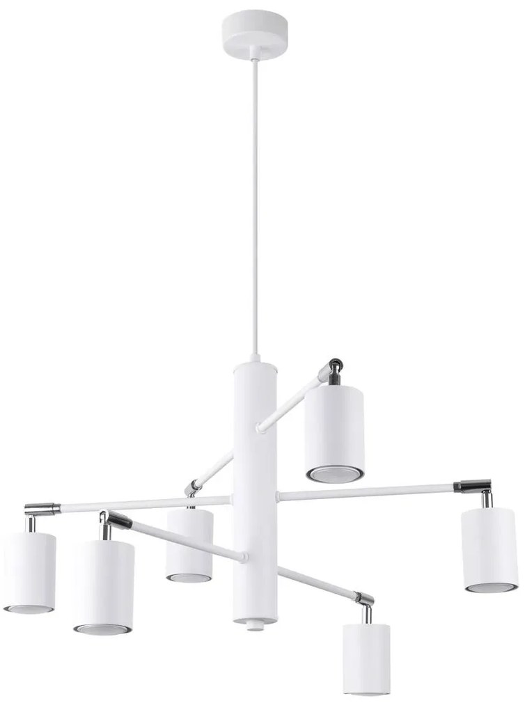 Żyrandol LEMMI 6 biały SOLLUX LIGHTING