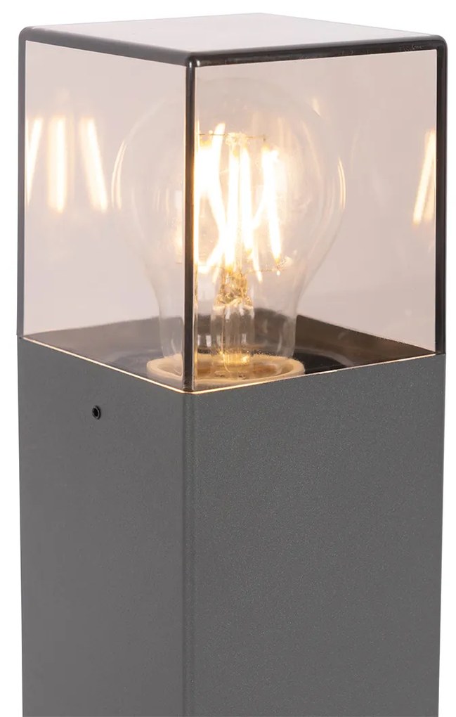 Zewnetrzna Nowoczesna lampa podłogowa zewnętrzna 30 cm ciemnoszara IP44 - Denmark Nowoczesny Oswietlenie zewnetrzne