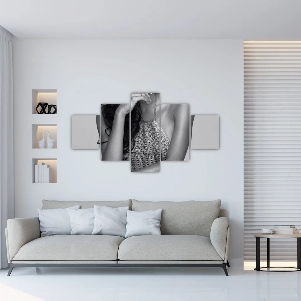 Obraz - Siedząca kobieta (125x70 cm)