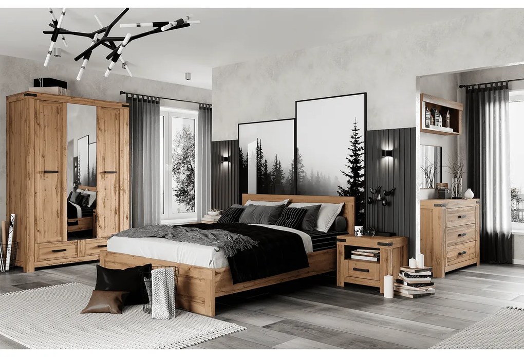 Komoda MORATIZ 3S, styl wotan