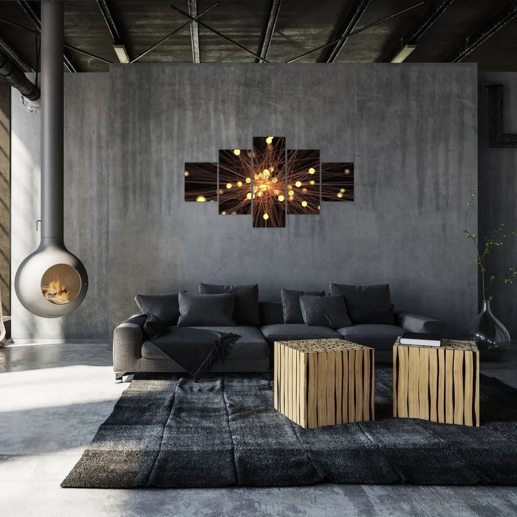 Obraz abstrakcji (125x70 cm)