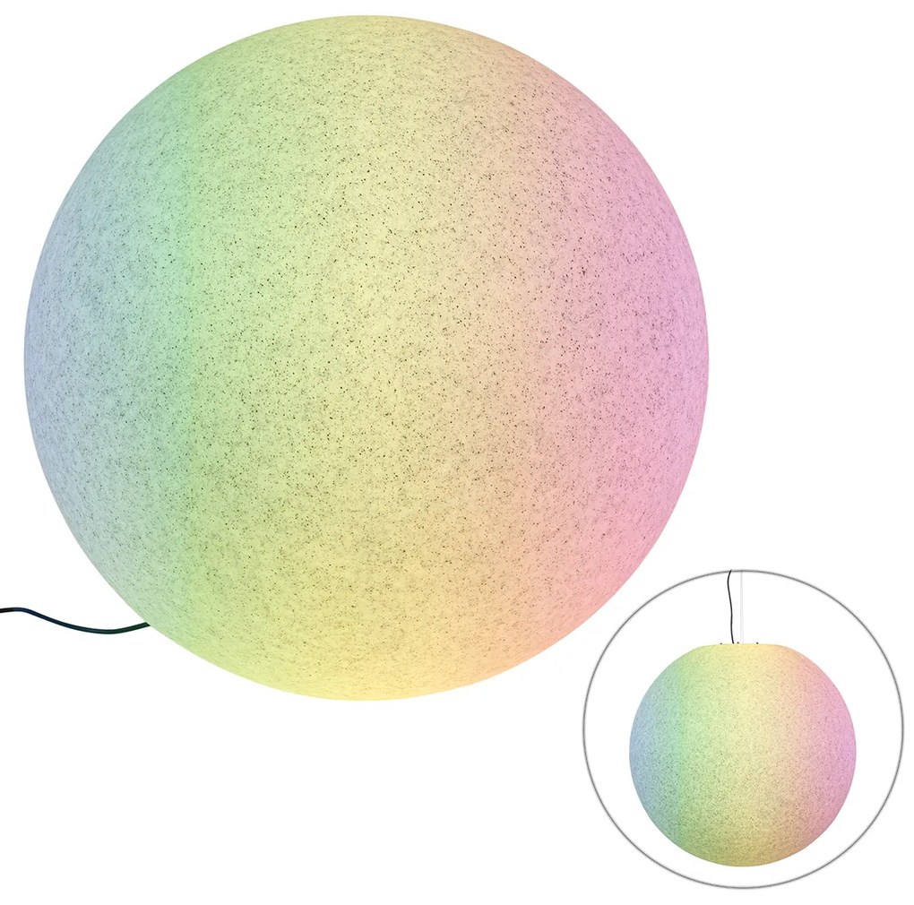 Zewnetrzna Inteligentna lampa zewnętrzna szara 77 cm IP44 z Wifi A60 - Nura Nowoczesny Oswietlenie zewnetrzne