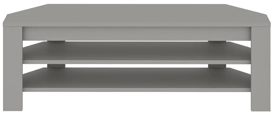 Szara szafka pod TV w dekorze dębu 120x40x30 cm Corner – Kalune Design
