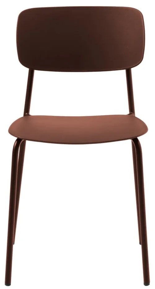 Krzesła w kolorze terakoty zestaw 2 szt. Kirkland – Unique Furniture