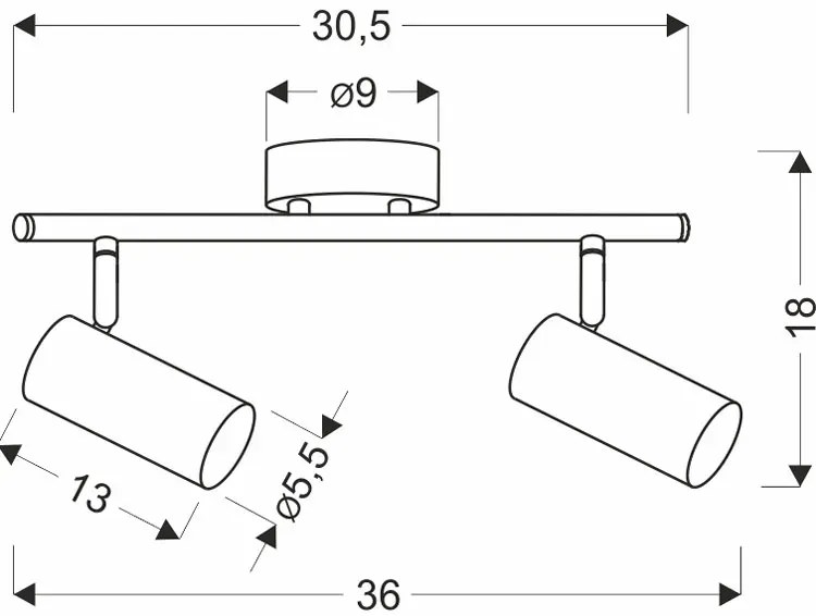 Metalowa złota lampa sufitowa w stylu nowoczesnym - Z012-Kesprit