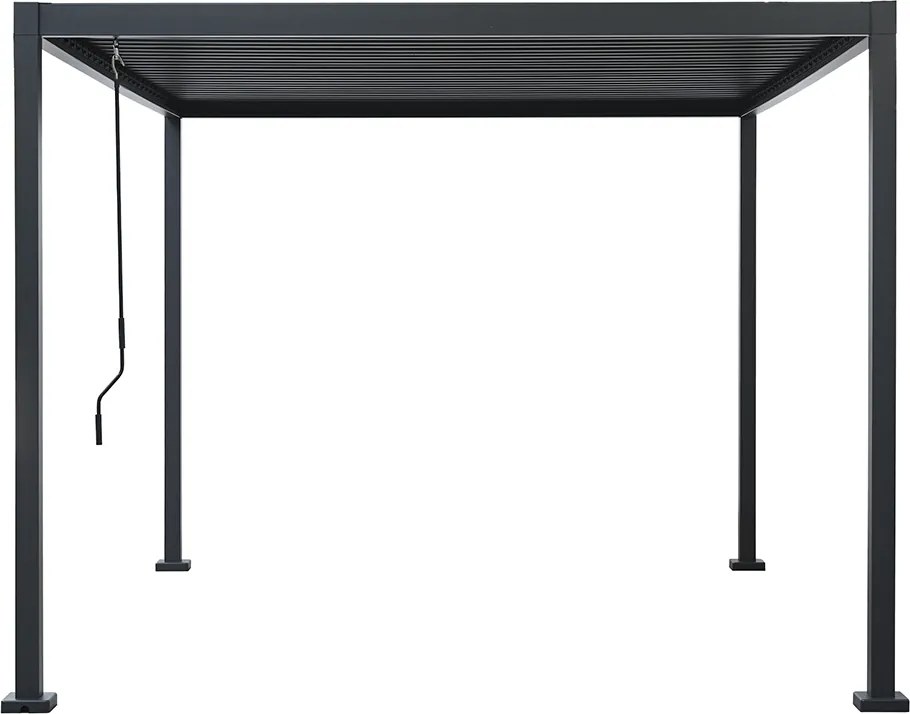 PERGOLA OGRODOWA 3X4X2.3M ALUMINIOWA ZE STALOWYM DACHEM