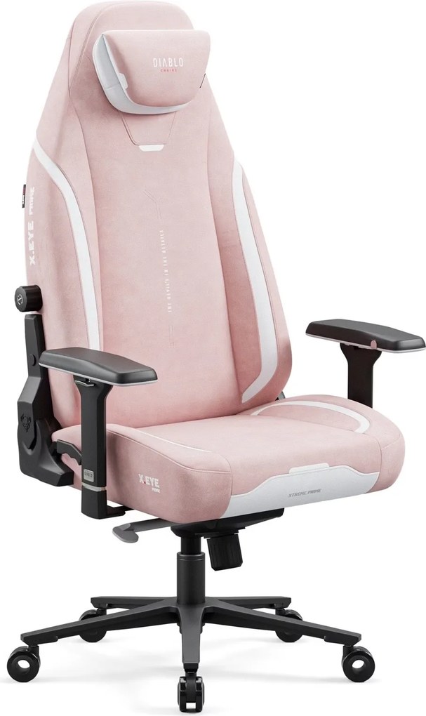 Fotel gamingowy materiałowy Diablo X-Eye Prime Normal Size, Akira Pink
