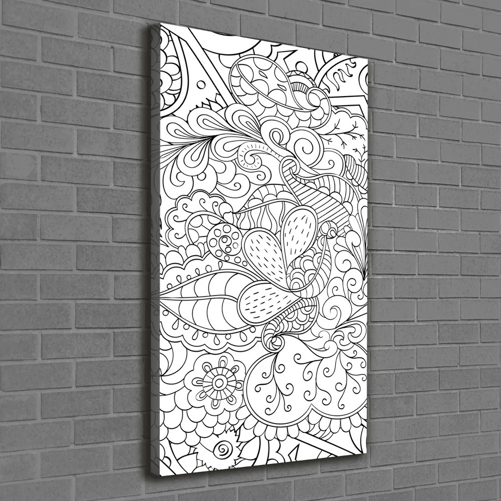 Foto obraz na płótnie pionowy Tło Zentangle
