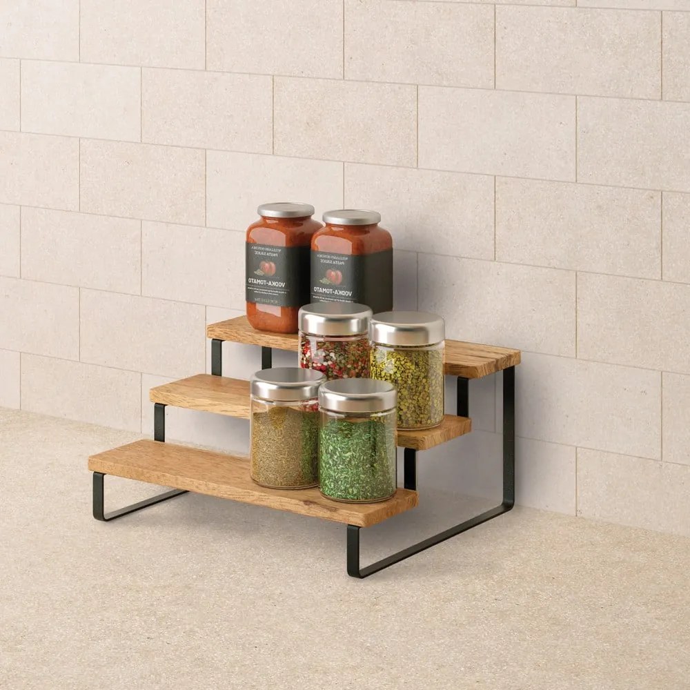 Drewniany organizer na przyprawy York – Metaltex