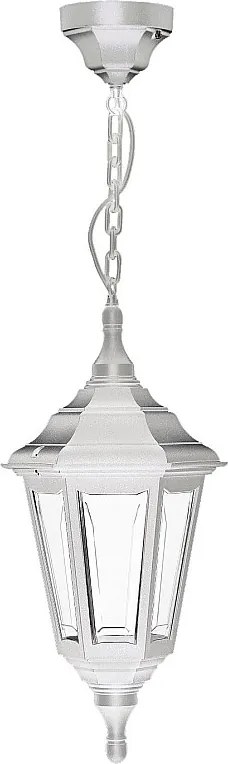 Lampa sufitowa CLIC CLAC 6 w stylu klasycznym - wys. 73 cm - E27 42W - poliamid - ip44 - bia?a