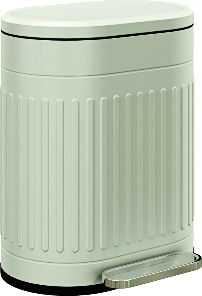 HOMCOM Kosz na śmieci 20L z pokrywą pedałem, wyjmowanym pojemnikiem i funkcją Soft-Close, 36,5 x 31,2 x 45 cm, zielony | Aosom PL