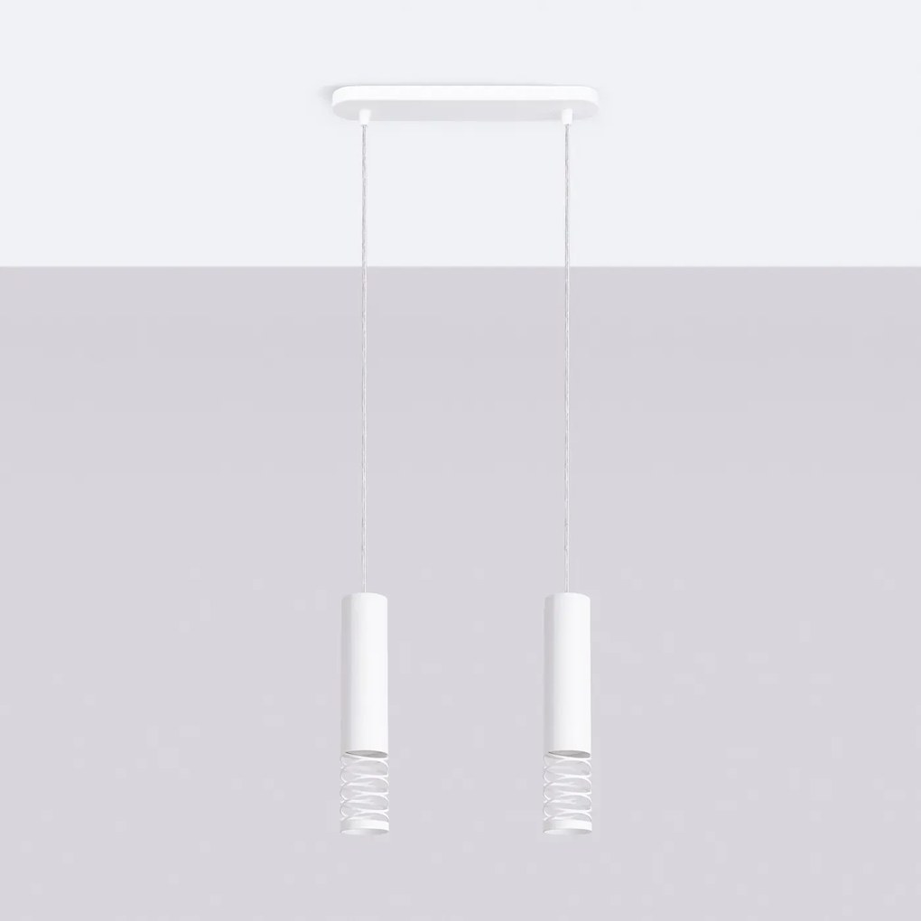 Lampa wisząca LAMI 2 biała SOLLUX LIGHTING