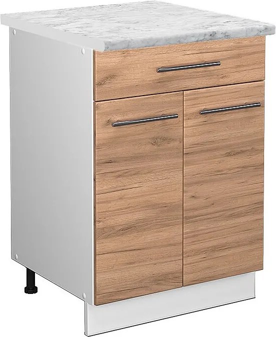 Szafka dolna do kuchni złoty dąb energetyczny 60x60x82 fame-line