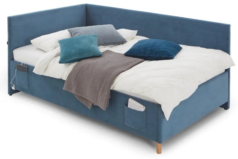 Niebieskie łóżko dziecięce 90x200 cm Cool – Meise Möbel
