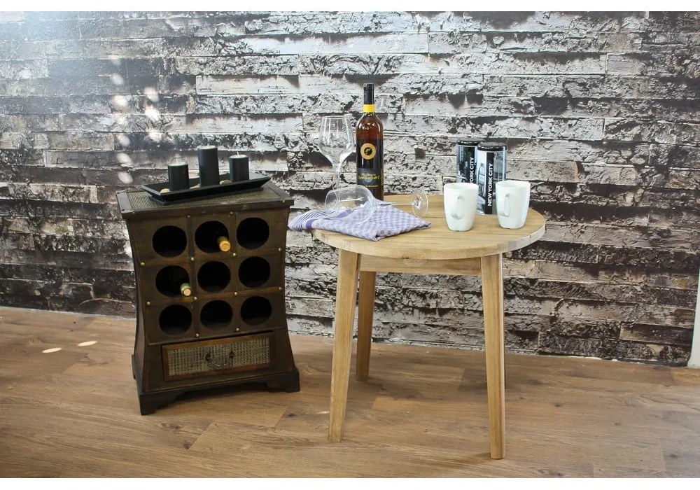 Brązowa szafka na wino liczba butelek 9, 46x58 cm – Deco Pleasure