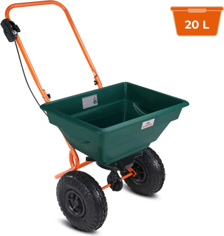Rozsiewacz SEED, 25l, zielona/pomarańczowa Gardebruk