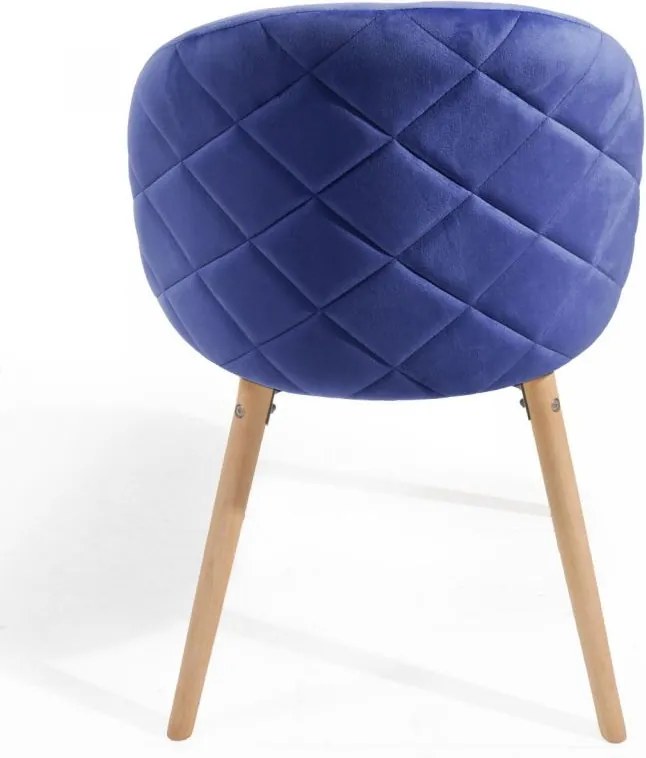 MIADOMODO Zestaw krzeseł do jadalni, kr. niebieski, 4 szt.