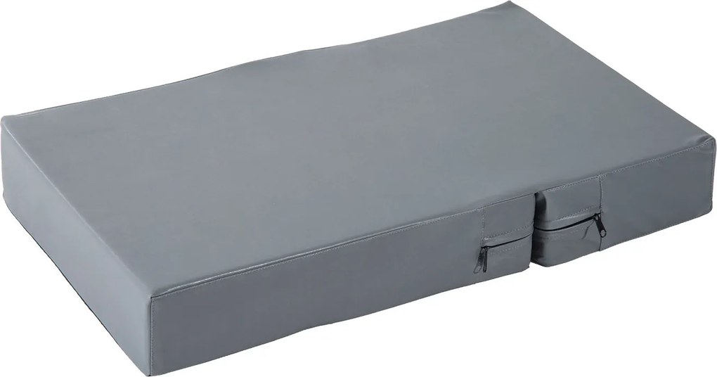 PawHut Schody dla psa kota Schodki podest antypoślizgowe łatwe w czyszczeniu szare 45x39x20cm | Aosom PL