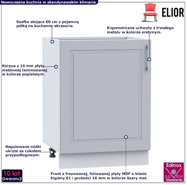 Dolna szafka kuchenna 60 cm - Akia 9X