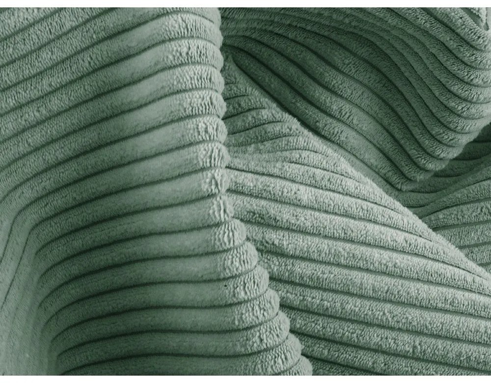 Miętowy sztruksowy fotel Lord – Ropez