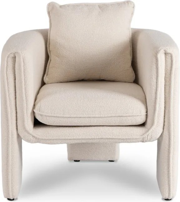 Fotel Wypoczynkowy do Salonu GALA Beżowy Nowoczesny