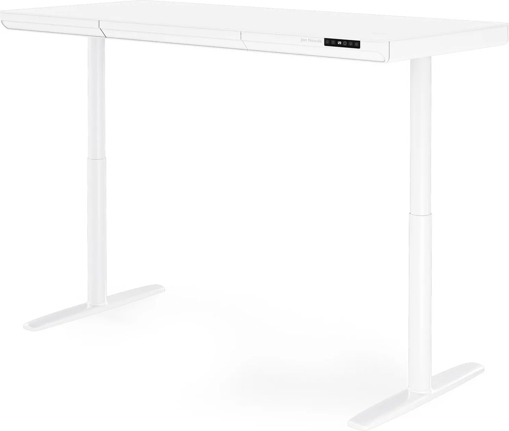 Biurko elektryczne z regulacją wysokości Ellis 160x70 cm, kolor biały
