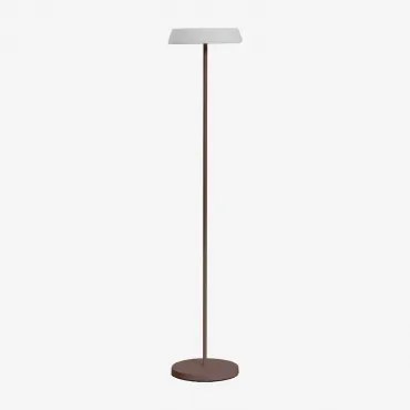 Bezprzewodowa Lampa Podłogowa Solarna Led Z Polietylenu I Żelaza Ulenia Chocolate - Sklum