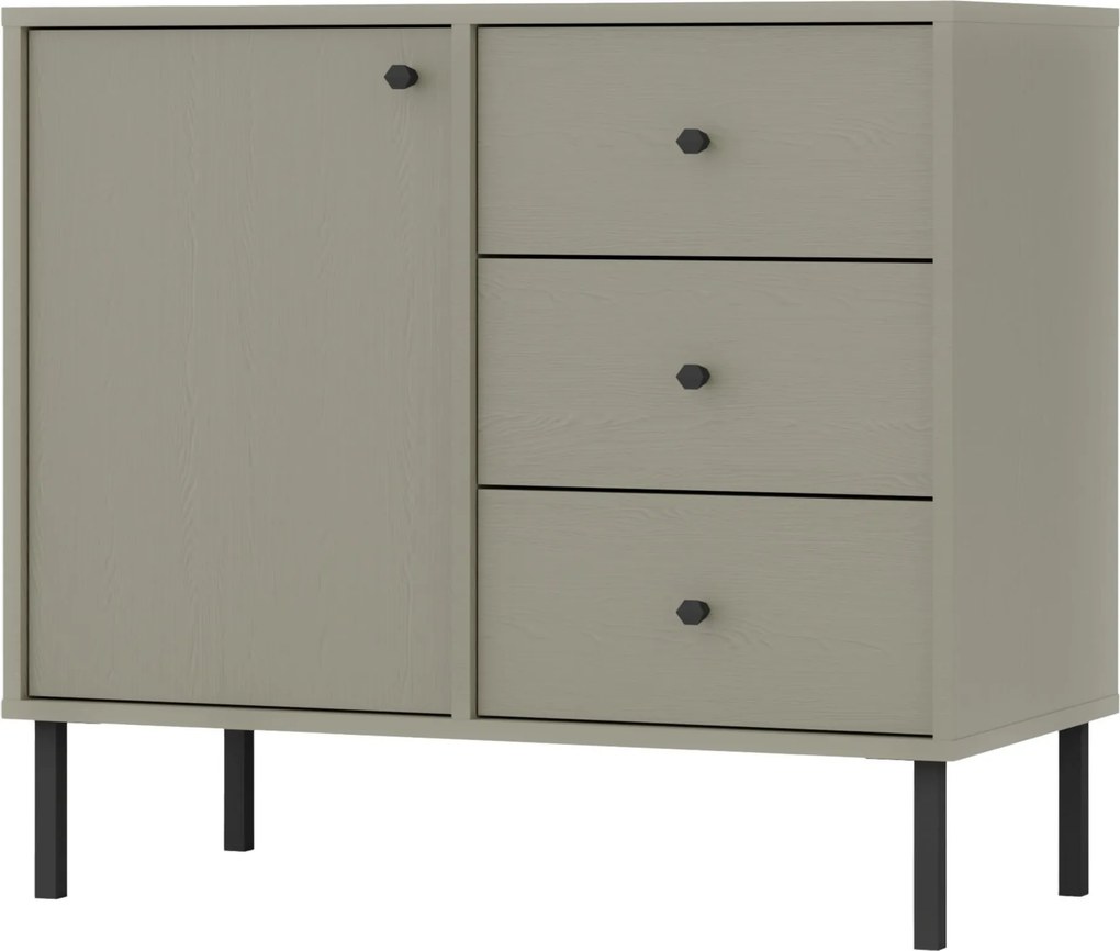Komoda TORINO 84 cm do Salonu Sypialni Odcienie zieleni
