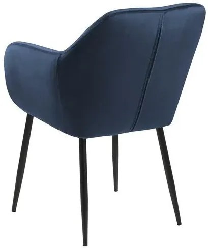 Niebieski tapicerowany fotel welurowy R8-G62