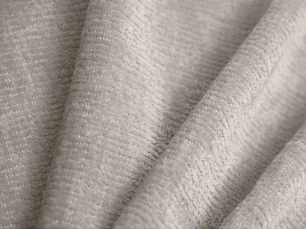 Kremowe tapicerowane łóżko dwuosobowe ze schowkiem ze stelażem 160x200 cm Ovalo – Micadoni