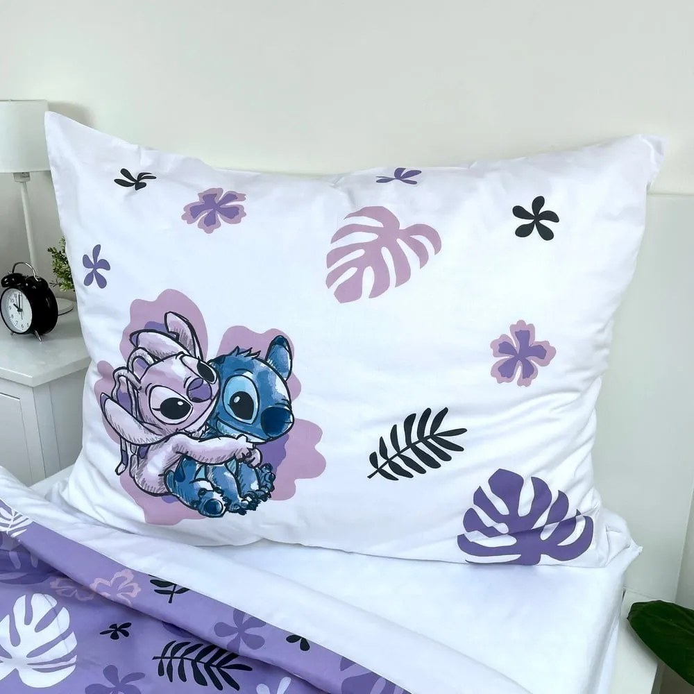 Bawełniana dziecięca pościel jednoosobowa 140x200 cm Lilo and Stitch – Jerry Fabrics