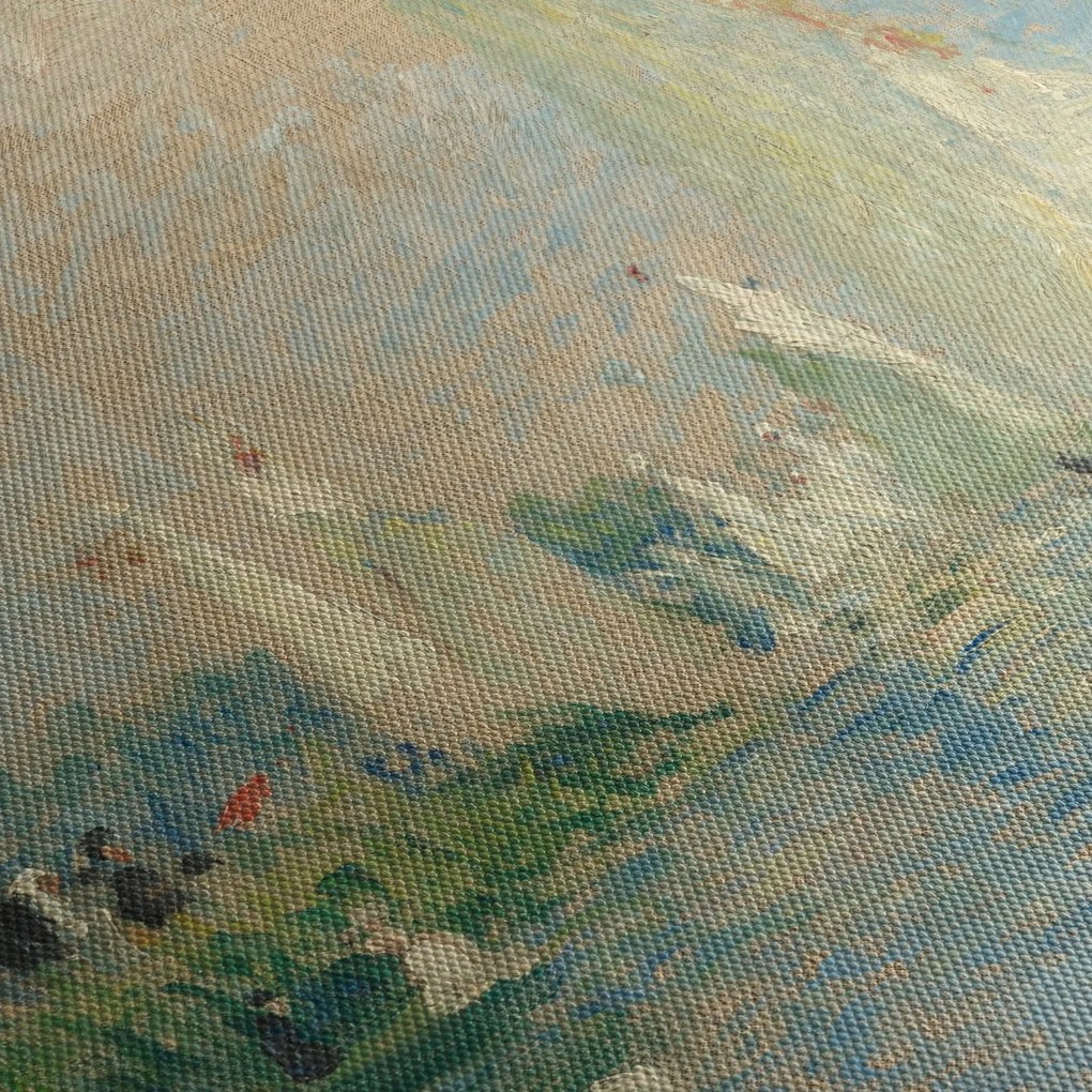 Obraz - Auguste Renoir, Regatta at Argenteuil, reprodukcje (z zegarem) (90x30 cm)