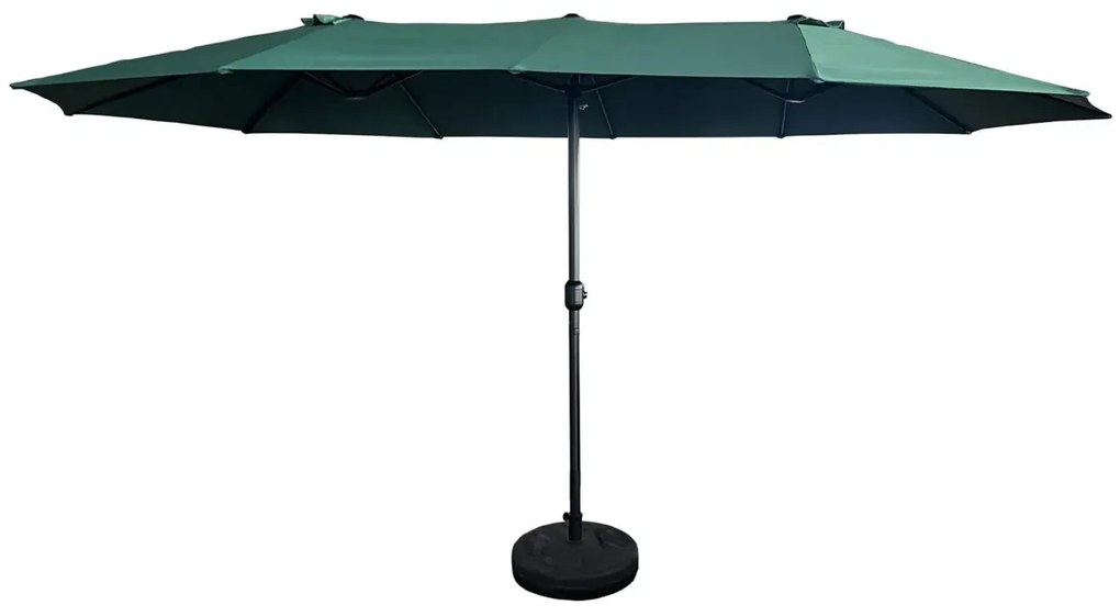 Ciemnozielony parasol do ogrodu - Berlog