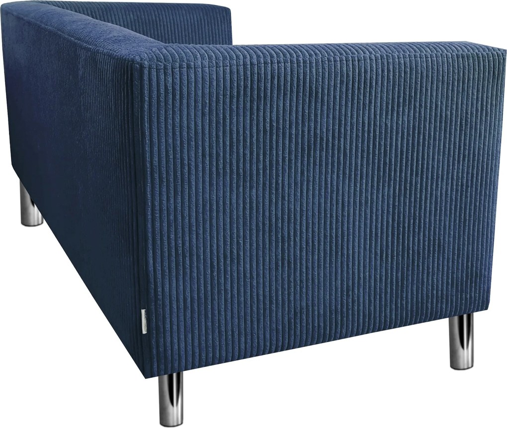 Sofa Monaco : Kolor nogi - Chrom, Kolor tkaniny - Kronos5/Poso5, Typ tkaniny - Kronos/Poso, Wysokość nogi - 15 cm