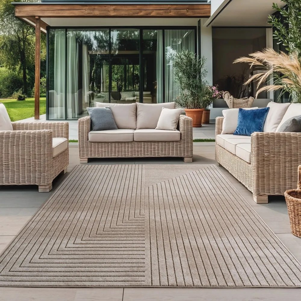 Beżowy dywan odpowiedni na zewnątrz 120x170 cm Nova 1202 – Ayyildiz Carpets