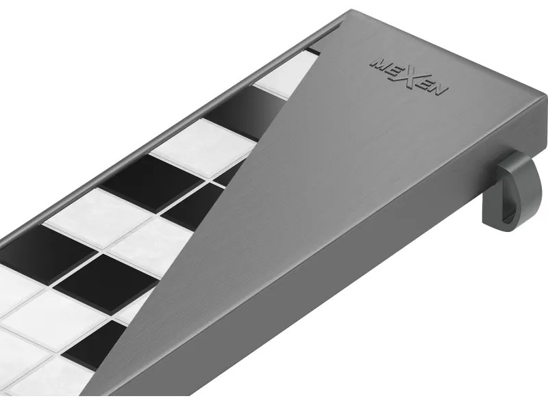 Mexen Flat M13 maskownica 2w1 do odpływu liniowego 70 cm, gun gray szczotkowany - 1E19070